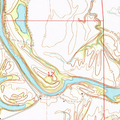 United States Geological Survey Ruleville, MS (1966, 24000-Scale) digital map