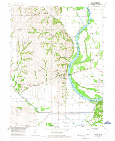 United States Geological Survey Rulo, NE-MO-KS (1965, 24000-Scale) digital map