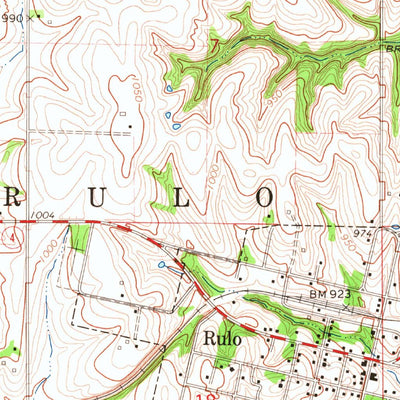 United States Geological Survey Rulo, NE-MO-KS (1965, 24000-Scale) digital map