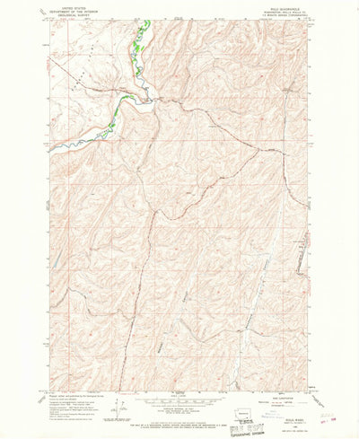 United States Geological Survey Rulo, WA (1966, 24000-Scale) digital map