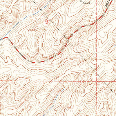 United States Geological Survey Rulo, WA (1966, 24000-Scale) digital map