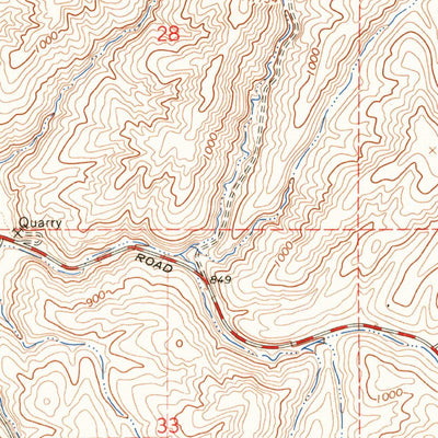United States Geological Survey Rulo, WA (1966, 24000-Scale) digital map