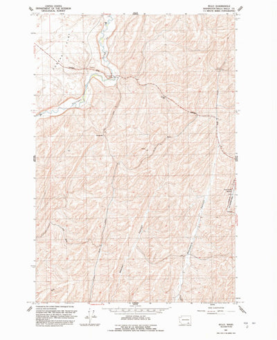 United States Geological Survey Rulo, WA (1991, 24000-Scale) digital map