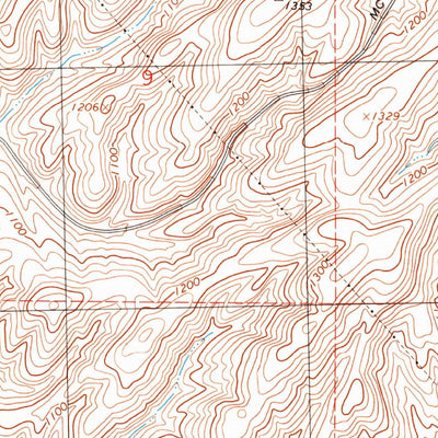 United States Geological Survey Rulo, WA (1991, 24000-Scale) digital map
