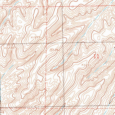 United States Geological Survey Rulo, WA (1991, 24000-Scale) digital map