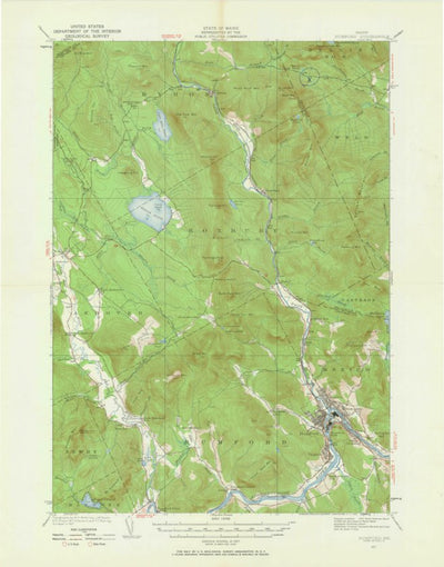 United States Geological Survey Rumford, ME (1927, 62500-Scale) digital map