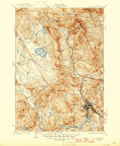 United States Geological Survey Rumford, ME (1930, 62500-Scale) digital map