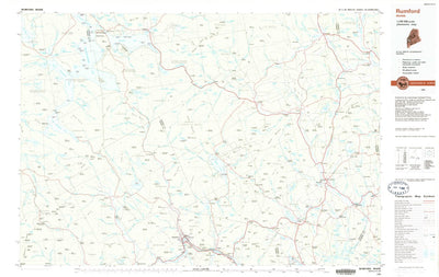 United States Geological Survey Rumford, ME (1986, 100000-Scale) digital map