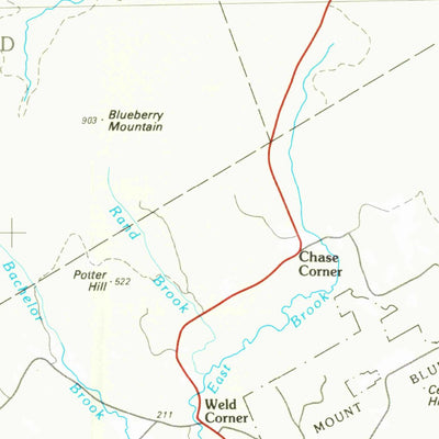 United States Geological Survey Rumford, ME (1986, 100000-Scale) digital map