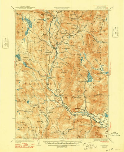 United States Geological Survey Rumney, NH (1932, 62500-Scale) digital map