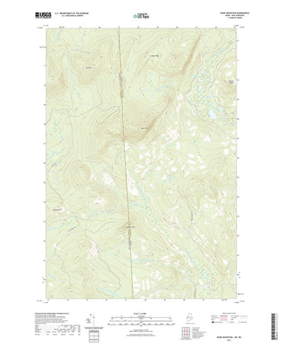 United States Geological Survey Rump Mountain, ME (2021, 24000-Scale) digital map