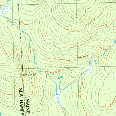 United States Geological Survey Rump Mountain, ME-NH (1989, 24000-Scale) digital map