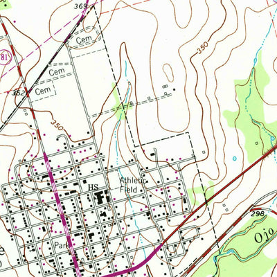 United States Geological Survey Runge, TX (1963, 24000-Scale) digital map