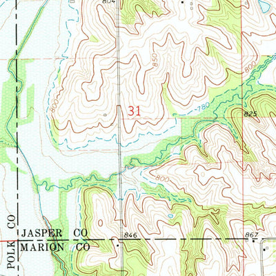United States Geological Survey Runnells, IA (1972, 24000-Scale) digital map
