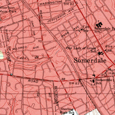 United States Geological Survey Runnemede, NJ (1995, 24000-Scale) digital map