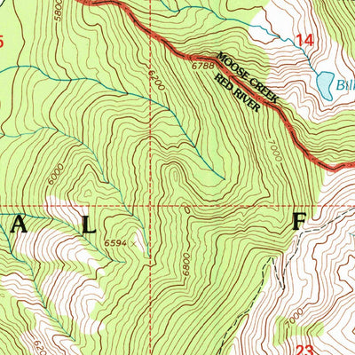 United States Geological Survey Running Lake, ID (1995, 24000-Scale) digital map