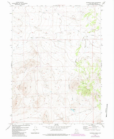 United States Geological Survey Runswick Wash, UT (1971, 24000-Scale) digital map