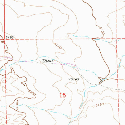 United States Geological Survey Runswick Wash, UT (1971, 24000-Scale) digital map