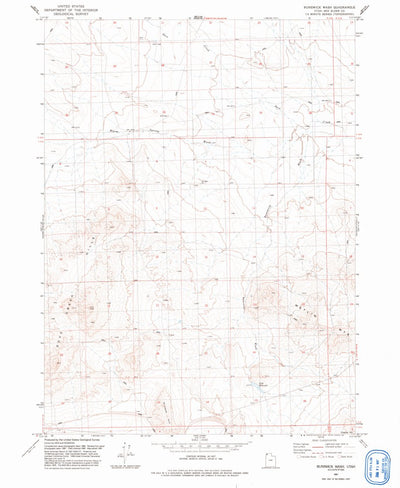 United States Geological Survey Runswick Wash, UT (1991, 24000-Scale) digital map