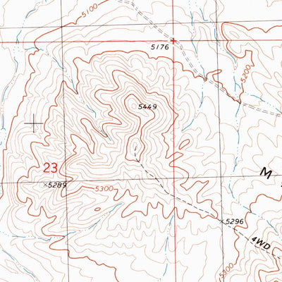 United States Geological Survey Runswick Wash, UT (1991, 24000-Scale) digital map
