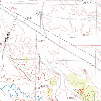 United States Geological Survey Runyan Bench, MT (1987, 24000-Scale) digital map