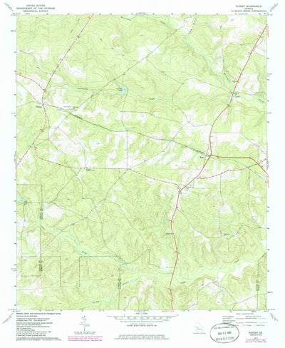 United States Geological Survey Rupert, GA (1971, 24000-Scale) digital map