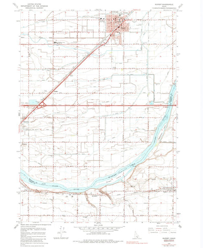United States Geological Survey Rupert, ID (1964, 24000-Scale) digital map
