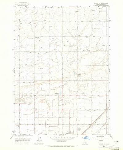 United States Geological Survey Rupert NW, ID (1964, 24000-Scale) digital map