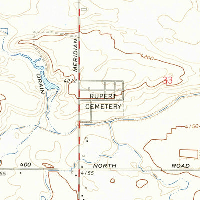 United States Geological Survey Rupert NW, ID (1964, 24000-Scale) digital map