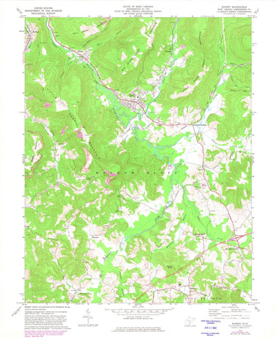 United States Geological Survey Rupert, WV (1972, 24000-Scale) digital map