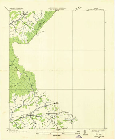 United States Geological Survey Rural Retreat, VA (1935, 24000-Scale) digital map