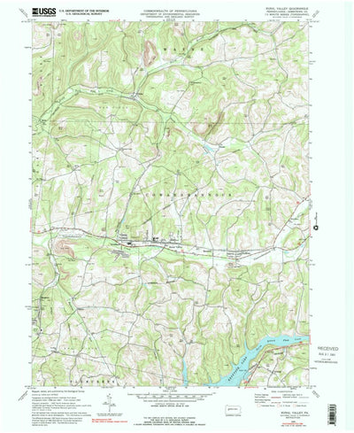 United States Geological Survey Rural Valley, PA (1969, 24000-Scale) digital map