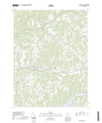 United States Geological Survey Rural Valley, PA (2023, 24000-Scale) digital map
