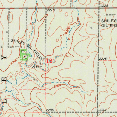 United States Geological Survey Rush Center SW, KS (1970, 24000-Scale) digital map