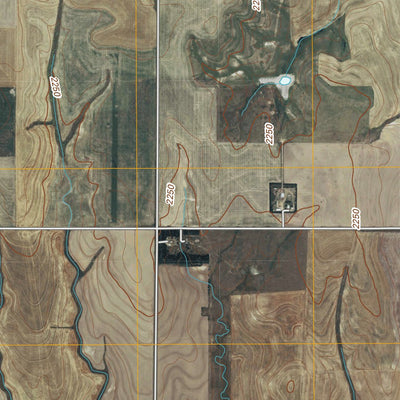 United States Geological Survey Rush Center SW, KS (2009, 24000-Scale) digital map