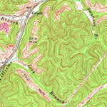 United States Geological Survey Rush, KY (1971, 24000-Scale) digital map