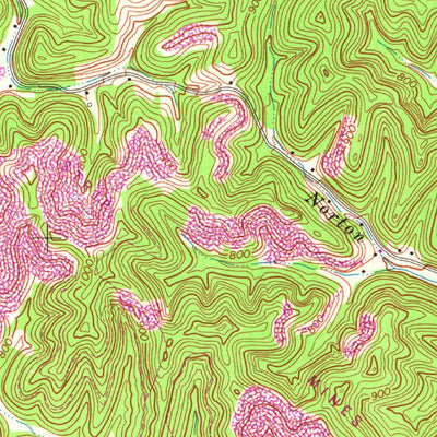 United States Geological Survey Rush, KY (1971, 24000-Scale) digital map