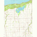 United States Geological Survey Rush Lake, MI (1970, 24000-Scale) digital map