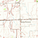 United States Geological Survey Rush Lake, MI (1970, 24000-Scale) digital map
