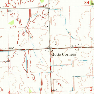 United States Geological Survey Rush Lake, MI (1970, 24000-Scale) digital map