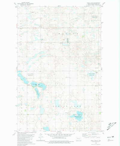 United States Geological Survey Rush Lake, ND (1980, 24000-Scale) digital map