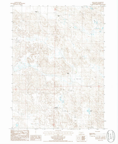 United States Geological Survey Rush Lake, NE (1986, 24000-Scale) digital map