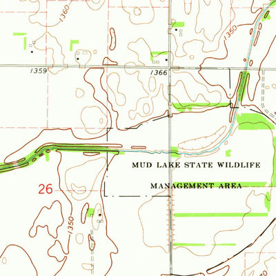 United States Geological Survey Rush Lake West, IA (1971, 24000-Scale) digital map