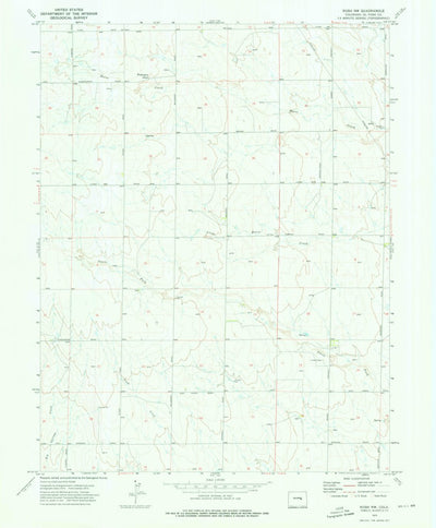 United States Geological Survey Rush NW, CO (1973, 24000-Scale) digital map