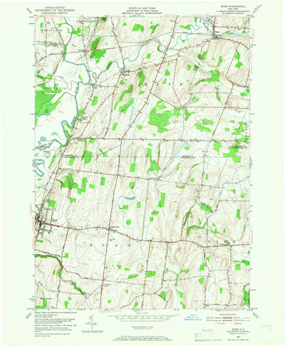 United States Geological Survey Rush, NY (1951, 24000-Scale) digital map
