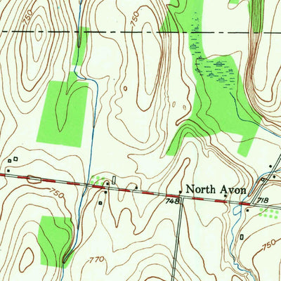 United States Geological Survey Rush, NY (1951, 24000-Scale) digital map