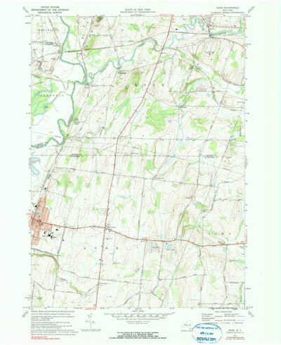 United States Geological Survey Rush, NY (1971, 24000-Scale) digital map