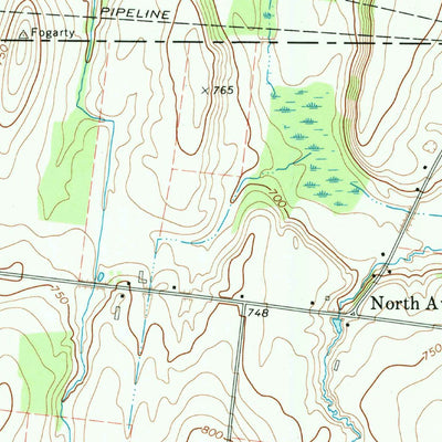 United States Geological Survey Rush, NY (1971, 24000-Scale) digital map