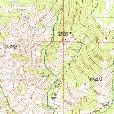 United States Geological Survey Rush Peak, ID (1986, 24000-Scale) digital map