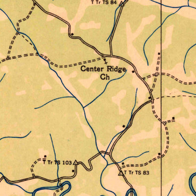 United States Geological Survey Rushing Bay, TN-KY (1936, 24000-Scale) digital map